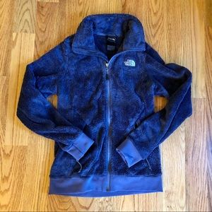 The north face fuzzy purple jacket size XS